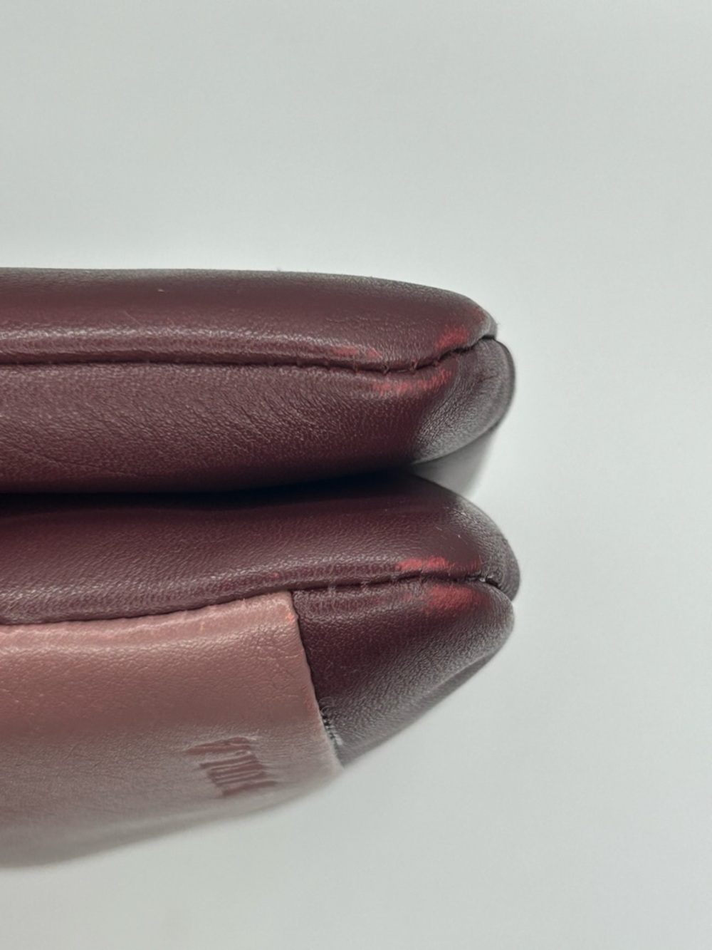 Furla Colorblock Leather Shoulder Bag in Mauve, Burgundy & Cream - Picture 6 of 9